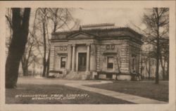 Stonington Free Library, Stonington, Conn. Connecticut Postcard Postcard Postcard