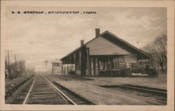 R.R. Station, Stonington, Conn. Connecticut Postcard Postcard Postcard