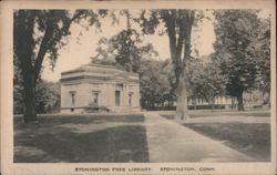 Stonington Free Library, Stonington, CT Connecticut Postcard Postcard Postcard