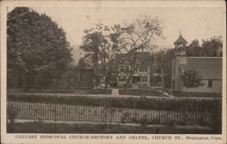 Calvary Episcopal Church, Rectory and Chapel, Church St., Stonington Connecticut Postcard Postcard Postcard