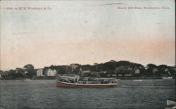 Watch Hill Boat, Stonington, Conn. Postcard