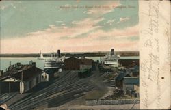 Railroad Yard and Steam Boat Docks, Stonington, CT Connecticut Postcard Postcard Postcard