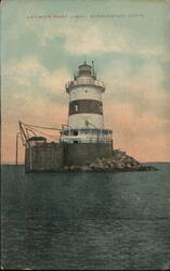 Latimer Reef Light, Stonington, Connecticut Postcard