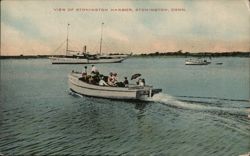 View of Stonington Harbor, Stonington, Conn. Postcard