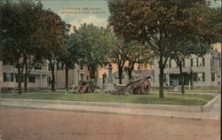 Cannon Square, Stonington, Conn. Postcard