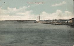 Breakwater, Stonington, Conn. Postcard