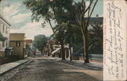 Water Street, Looking South, Stonington, Conn. Connecticut Postcard Postcard Postcard