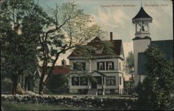 Calvary Church Buildings, Stonington, CT Postcard