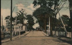 Hyde's Crossing, Elm St. Looking East, Stonington Connecticut Postcard Postcard Postcard