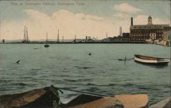 View up Stonington Harbour, Stonington, Conn. Connecticut Postcard Postcard Postcard