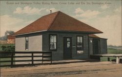 Groton and Stonington Trolley Waiting Room, Stonington, CT Connecticut Postcard Postcard Postcard