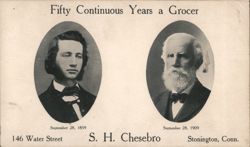 S. H. Chesebro - Fifty Continuous Years a Grocer Postcard