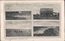 Stantons Bathing Beach, Stonington, Connecticut Postcard