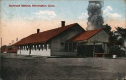 Railroad Station, Stonington, Conn. Postcard