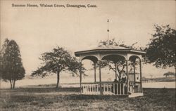 Summer House Gazebo, Walnut Grove, Stonington, Conn. Connecticut Postcard Postcard Postcard