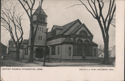 Baptist Church, Stonington, Conn. Connecticut Postcard Postcard Postcard