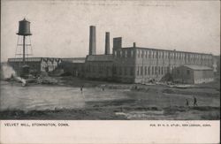 Velvet Mill, Stonington, Conn. Postcard