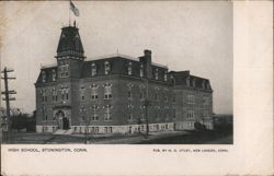 High School, Stonington, Conn. Connecticut Postcard Postcard Postcard