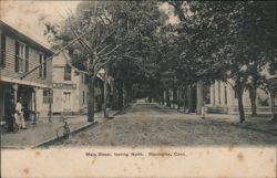 Main Street, Looking North, Stonington, CT Connecticut Postcard Postcard Postcard