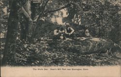 The Wolfs Den, Dean's Mill Park near Stonington Connecticut Postcard Postcard Postcard