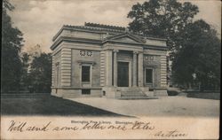 Stonington Free Library, Stonington, Conn. Connecticut Postcard Postcard Postcard