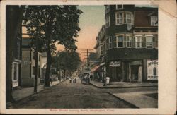 Water Street Looking North, Stonington Connecticut Postcard Postcard Postcard