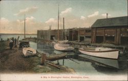 A Slip in Stonington Harbor Postcard