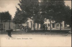 Cannon Square, Stonington, Conn Postcard