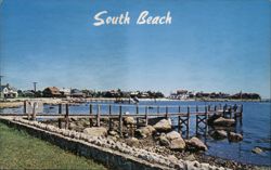 South Beach, Groton Long Point, Conn. Postcard