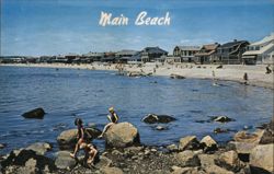 Main Beach, Groton Long Point, Conn. Postcard