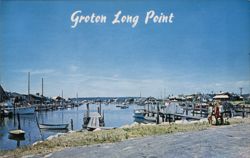 Groton Long Point Harbor Lagoon Postcard