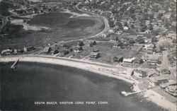 South Beach, Groton Long Point, Connecticut Postcard