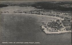 Aerial View of Groton Long Point, Connecticut Postcard Postcard Postcard