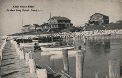 Club House Point, Groton Long Point, Conn. Postcard