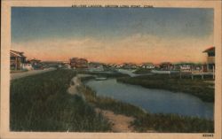 The Lagoon, Groton Long Point, Conn. Postcard