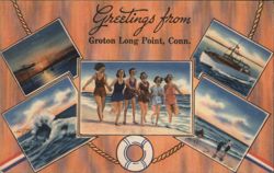 Greetings from Groton Long Point, Conn. Connecticut Postcard Postcard Postcard