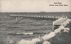 East Dock, Groton Long Point, CT Postcard