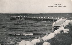 East Dock, Groton Long Point, Conn. Postcard