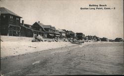 Bathing Beach, Groton Long Point, Conn. Postcard