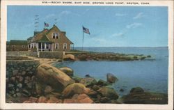 Rocky Shore, East Side, Groton Long Point, Groton, CT Postcard