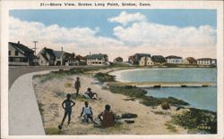 Shore View, Groton Long Point, Groton, Conn. Connecticut Postcard Postcard Postcard