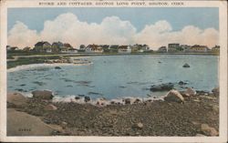 Shore and Cottages, Groton Long Point Postcard