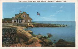 Rocky Shore, East Side, Groton Long Point Postcard