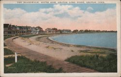 The Boardwalk, South Side, Groton Long Point Connecticut Postcard Postcard Postcard