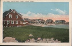 Cottages, Groton Long Point, Mystic, Conn. Connecticut Postcard Postcard Postcard