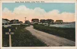 Shore Road, Groton Long Point, Connecticut Postcard