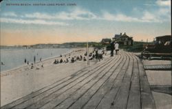 Bathing Beach, Groton Long Point Postcard