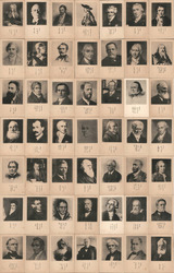 Japanese Set of 49 Inventors and Scientists Postcard