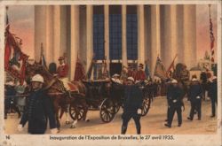 Inauguration of the Brussels Exposition, April 27, 1935 Trade Card