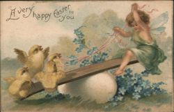 A Very Happy Easter to You Postcard